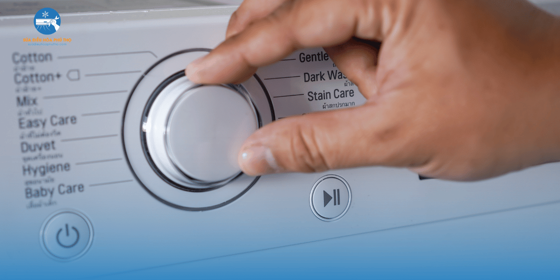 sửa máy giặt bị liệt phím bấm